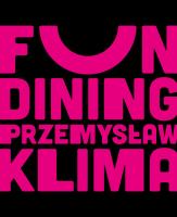 Fun dining. Prosto i genialnie. Autor: Przemysław Klima. SmakLiter.pl Okładka książki Fun dining. Prosto i genialnie
