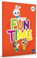 Fun Time 3 i 4 latki Poziom A i A+. Autor: Katarzyna Kozłowska. SmakLiter.pl Okładka książki Fun Time 3 i 4 latki Poziom A i A+