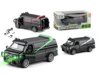 Opakowanie Furgonetka metalowe z dźwiękiem i światłem