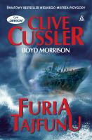 Furia tajfunu wyd. 2024. Autor: Clive Cussler, Morrison Boyd. SmakLiter.pl Okładka książki Furia tajfunu wyd. 2024