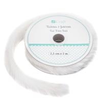Opakowanie Futro na rolce Białe 2,5cm x 2m