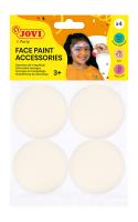 Gąbeczki do makijażu 4 sztuki. Wydawca: JOVI. SmakLiter.pl Opakowanie Gąbeczki do makijażu 4 sztuki