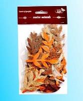 Opakowanie Gałązki brokatowe tonacja brązowa 36szt