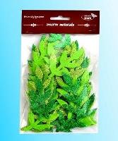 Opakowanie Gałązki brokatowe tonacja zielona 36szt