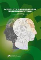 Okładka książki Gatunki i style dyskursu publicznego..