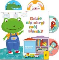 Okładka książki Gdzie się ukrył mój słonik? Ruchome elementy wyd. 2024