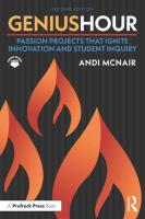 Genius Hour. Autor: McNair Andi. SmakLiter.pl Okładka książki Genius Hour