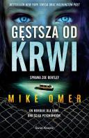 Gęstsza od krwi. Autor: Mike Omer. SmakLiter.pl Okładka książki Gęstsza od krwi
