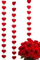 Girlanda pionowa z serduszek 2m. Wydawca: ARPEX. SmakLiter.pl Opakowanie Girlanda pionowa z serduszek 2m