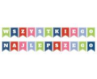 Opakowanie Girlanda Wszystkiego Najlepszego flagi 2x400cm