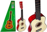 Opakowanie Gitara drewniana z kostką kremowa
