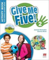 Give Me Five! 2  Activity Book + kod online. Autor: Donna Shaw, Joanne Ramsden. SmakLiter.pl Okładka książki Give Me Five! 2  Activity Book + kod online