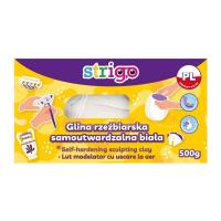 Opakowanie Glina rzeźbiarska biała 500g STRIGO