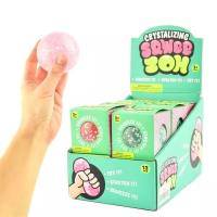 Opakowanie Gniotek sensoryczny pastelowy z kryształkami 8cm