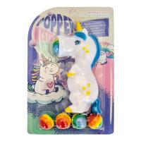 Opakowanie Gniotek strzelający piłeczkami jednorożec