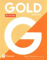 Gold B1+ Pre-First Exam Maximiser. Autor: Chilton Helen, Edwards Lynda, Newbrook Jacky. SmakLiter.pl Okładka książki Gold B1+ Pre-First Exam Maximiser