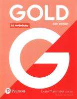 Gold B1 Preliminary New Edition Exam Maximiser. Autor: Burgess Sally, Newbrook Jacky. SmakLiter.pl Okładka książki Gold B1 Preliminary New Edition Exam Maximiser