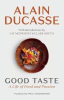 Good Taste. Autor: Alain Ducasse. SmakLiter.pl Okładka książki Good Taste