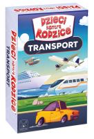 Gra Dzieci kontra rodzice Transport. Wydawca: Kangur. SmakLiter.pl Opakowanie Gra Dzieci kontra rodzice Transport