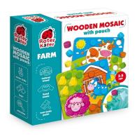 Gra edukacyjna Drewniana mozaika - farma. Wydawca: Roter Kafer. SmakLiter.pl Opakowanie Gra edukacyjna Drewniana mozaika - farma