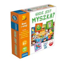 Gra Gdzie jest myszka?. Wydawca: Granna. SmakLiter.pl Opakowanie Gra Gdzie jest myszka?