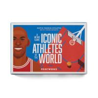 Gra karciana Memory - Iconic Athletes. Wydawca: Printworks. SmakLiter.pl Opakowanie Gra karciana Memory - Iconic Athletes