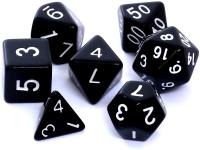 Opakowanie Gra komplet kości RPG matowe czarne
