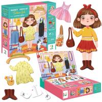 Gra magentyczna Ubieranka Modna dziewczyna. Wydawca: Dodo. SmakLiter.pl Opakowanie Gra magentyczna Ubieranka Modna dziewczyna