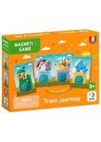 Gra magnetyczna Podróż pociągiem. Wydawca: Dodo. SmakLiter.pl Opakowanie Gra magnetyczna Podróż pociągiem