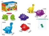 Gra Montessori: Dinozaury Cyferki. Wydawca: Czapska. SmakLiter.pl Opakowanie Gra Montessori: Dinozaury Cyferki