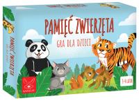 Gra Pamięć Zwierzęta dla dzieci. Wydawca: Kangur. SmakLiter.pl Opakowanie Gra Pamięć Zwierzęta dla dzieci