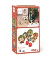 Gra zręcznościowa drewniana Rzut do celu Małpki. Wydawca: Scratch. SmakLiter.pl Opakowanie Gra zręcznościowa drewniana Rzut do celu Małpki