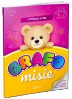 GRAFOmisie. Czterolatek. Autor: Karolina Karamuz. SmakLiter.pl Okładka książki GRAFOmisie. Czterolatek