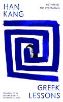Greek Lessons. Autor: Kang	 Han. SmakLiter.pl Okładka książki Greek Lessons