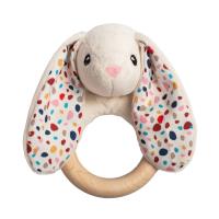 Opakowanie Gryzak eko drewniany Króliczek kremowy whisb24