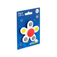 Gryzak zakręcony kwiatek Pop It kontrastowy. Wydawca: Giligums. SmakLiter.pl Opakowanie Gryzak zakręcony kwiatek Pop It kontrastowy