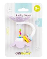 Grzechoczące Kwiatki lila. Wydawca: Giligums. SmakLiter.pl Opakowanie Grzechoczące Kwiatki lila