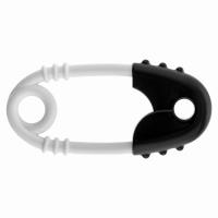 Opakowanie Grzechotka agrafka czarno-biała