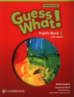 Guess What! British English Level 1 Pupil's Book with eBook Updated. Autor: Reed Susannah, Bentley Kay. SmakLiter.pl Okładka książki Guess What! British English Level 1 Pupil's Book with eBook Updated