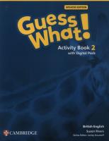 Guess What! British English Level 2 Activity Book with Digital Pack Updated. Autor: Susan Rivers. SmakLiter.pl Okładka książki Guess What! British English Level 2 Activity Book with Digital Pack Updated