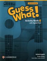 Guess What! British English Level 6 Activity Book with Digital Pack Updated. Autor: Susan Rivers. SmakLiter.pl Okładka książki Guess What! British English Level 6 Activity Book with Digital Pack Updated