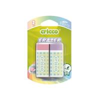 Gumka do ścierania pastel 2szt CRICCO. Wydawca: Cricco. SmakLiter.pl Opakowanie Gumka do ścierania pastel 2szt CRICCO