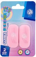 Opakowanie Gumka owalna pastelowa Astra blister 2 sztuk