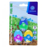 Opakowanie Gumka owalna z uchwytem Astrakids Pixel One 3 szt.