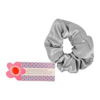 Opakowanie Gumka scrunchie do włosów led szara