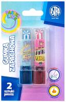 Opakowanie Gumka w kształcie szminki Astra blister 2 sztuki