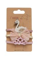 Opakowanie Gumki łabędź, kokardka i korona