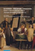 Opakowanie Guwerner preceptor nauczyciel Szkice z historii edukacji w Polsce i Europie Zachodniej (XVII-XI