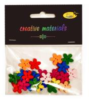 Guziki ozdobne Kwiatki 15mm 30szt. Wydawca: Galeria Hobby. SmakLiter.pl Opakowanie Guziki ozdobne Kwiatki 15mm 30szt