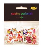 Guziki ozdobne Serca 2 25mm 15szt. Wydawca: Galeria Hobby. SmakLiter.pl Opakowanie Guziki ozdobne Serca 2 25mm 15szt